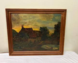 Lot 2: Landscape Oil on Board 