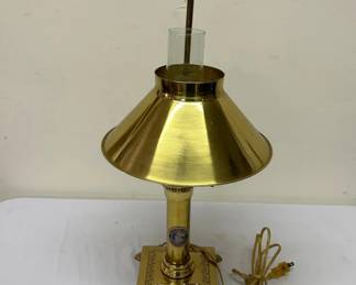 Lot 27: Vintage Brass Desk Lamp SS Titanic 