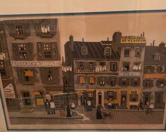 Michel Delacroix Street Scene Print