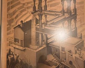 M.C. Escher Waterfall Lithograph Print