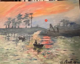 Original Oil Painting by A. Parrott