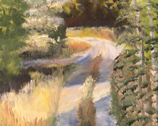 Original Landscape Oil Painting Country Path