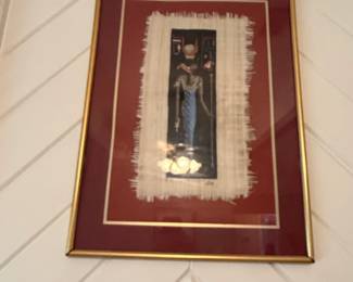 Egyptian Papyrus Painting of Hathor