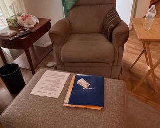 LaZBoy Recliner and Ottoman Set
