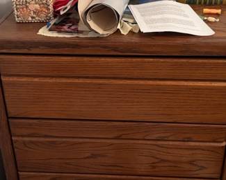 MidCentury Modern Style Oak FourDrawer Chest