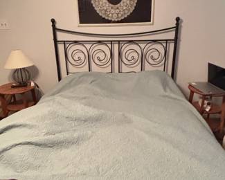 Wrought Iron Scrollwork Bed Frame