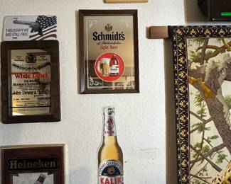Collectible beer signs