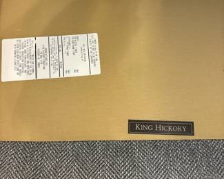 R35 - $600. King Hickory upholstered sofa. Like new in excellent condition. Measures 76" x 34" x 34 inches tall. 