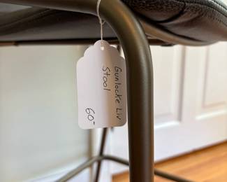 R39 -  $60. Gunlocke Liv single stool. Metal frame with a upholstered seat. Measures 20" x 18" x 34" tall. Floor to seat is 25". 