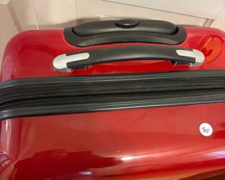 R12 -  $50. Heys 4 spinning wheel luggage. Measures 17" x 10" x 28" tall. Zippers work - clean inside. 