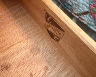 R3 - $60. Link Taylor Single Nightstand. Solid wood - both drawers slide easily. Measures 22" x 15" x 26" tall. 