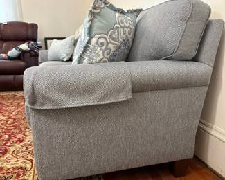 R35 - $600. King Hickory upholstered sofa. Like new in excellent condition. Measures 76" x 34" x 34 inches tall. 