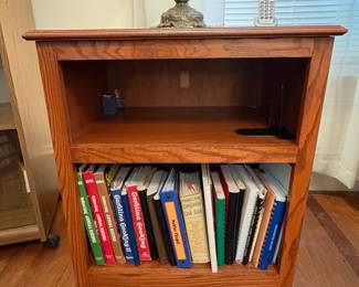 R33 - $25. Rolling wooden cart. Measures 24" x 17" x 28" tall. Very good condition lots of uses possible!
