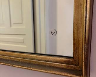 R13 - $30. Wall mirror. Measures 17.5" x 39".  Very good vintage condition
