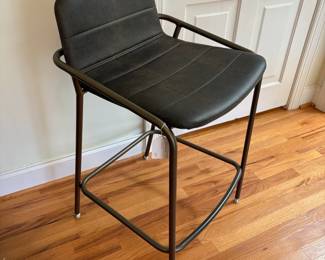 R39 -  $60. Gunlocke Liv single stool. Metal frame with a upholstered seat. Measures 20" x 18" x 34" tall. Floor to seat is 25". 