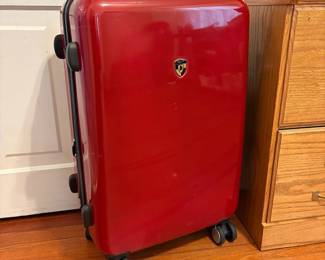 R12 -  $50. Heys 4 spinning wheel luggage. Measures 17" x 10" x 28" tall. Zippers work - clean inside. 