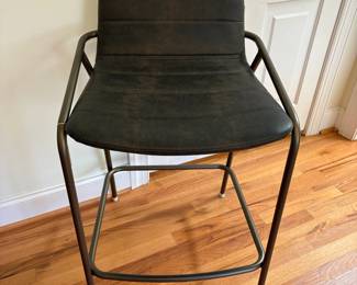 R39 -  $60. Gunlocke Liv single stool. Metal frame with a upholstered seat. Measures 20" x 18" x 34" tall. Floor to seat is 25". 
