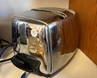 R45 - $45. Sun beam model T – 20B toaster with chrome finish. Very good vintage condition. 