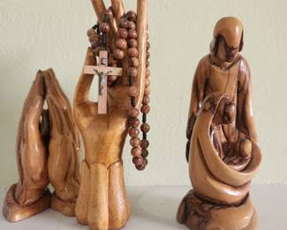 Olive wood carvings
