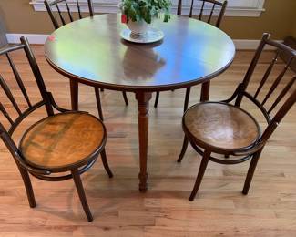 4 chairs bentwood $200 for all