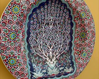 26” Turkish wall plate valued $3500-$500. Priced $800