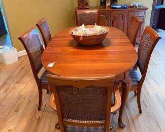Additions view of cherry dining set