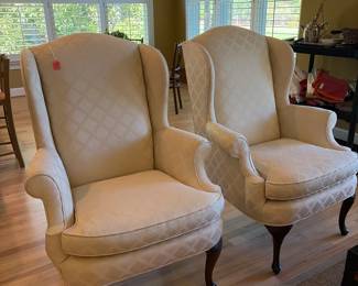 Custom upholstered chairs in beautiful condition $480 pair
