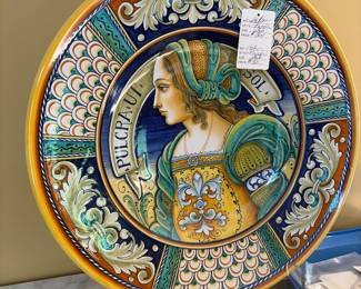 Very large Majolica platter $300 (lists from $800!)