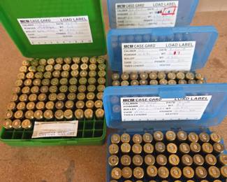 Lot 255 Assorted .45 ACP Ammunition MTM CaseGard Storage Boxes Possibly Reloaded