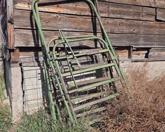Lot 339 3 Vintage Steel Walk Through Arch Gates Corral Panels