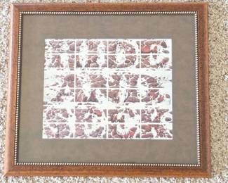 Lot 035 Bev Doolittle Hide and Seek Framed Western Art Lithograph Pinto Horses