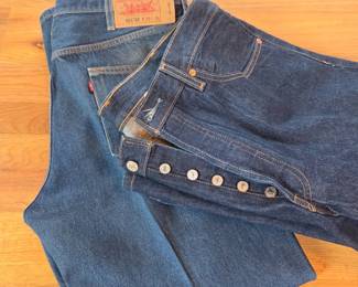 Lot 119 Two Pair Levis 501 XX Original Fit Blue Denim Jeans Mens 38x34 Button Fly