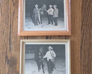 Lot 044 Pair of Framed 1974 Horse Show Award Photographs Vintage Equestrian
