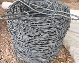 Lot 326 Roll of Galvanized Steel Barbed Wire Fence