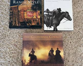 Lot 037 Lot of 3 Western Ranch Cowboy Photography Coffee Table Books