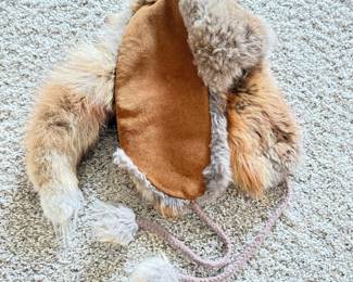 Lot 166 Womens Fur Suede Trapper Hat with Ear Flaps Size SM