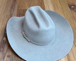 Lot #102 - Vintage Hatters Inc. Fort Worth Pure Beaver Felt Cowboy Hat – Gray – Size 7 1/4