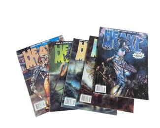 Lot 175 Lot of 5 Heavy Metal Fantasy SciFi Illustrated Comic Magazines