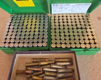 Lot 253 Assorted .357 Magnum Ammunition 2 MTM CaseGard Storage Boxes Loose Cartridges