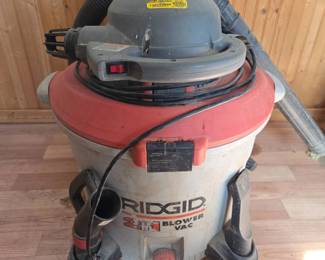 Lot 288 Ridgid 3in1 Blower Vac Wet Dry Vacuum Cleaner 16 Gal
