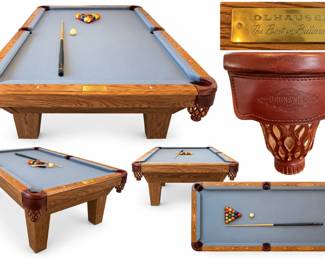 Colagem de Mesa de Bilhar Brunswick