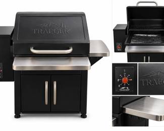 Colagem do Grill Traeger em Detalhes