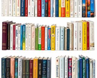 Biblioteca Diversa em Fundo Branco
