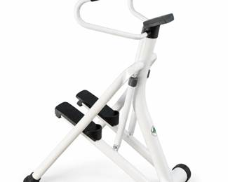 Mini Stepper Branco e Preto com Guidao