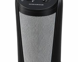 Aquecedor Torre Preto com Grade Metalica