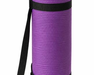 Tapete de Yoga Roxo Enrolado