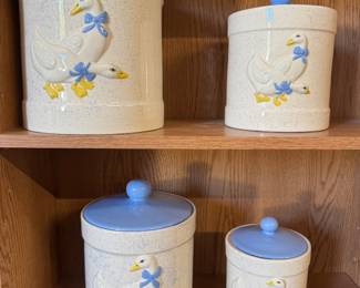 Vintage Goose Canisters