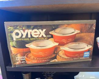 Sealed box of Pyrex - Autumn Harvest