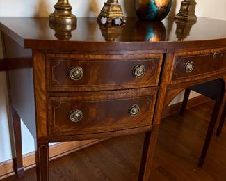 Baker Furn. Historic Charleston Mahogany side board 76.5” x 26”d x38” h
