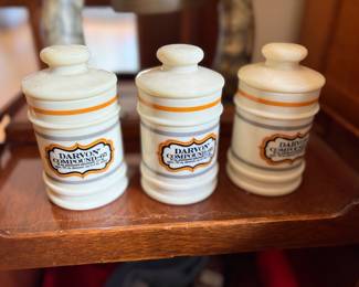 vintage apothecary jars